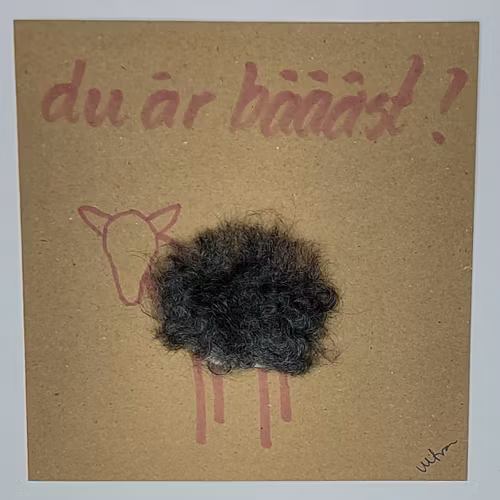 Kort med lamm - Du är bäääst!