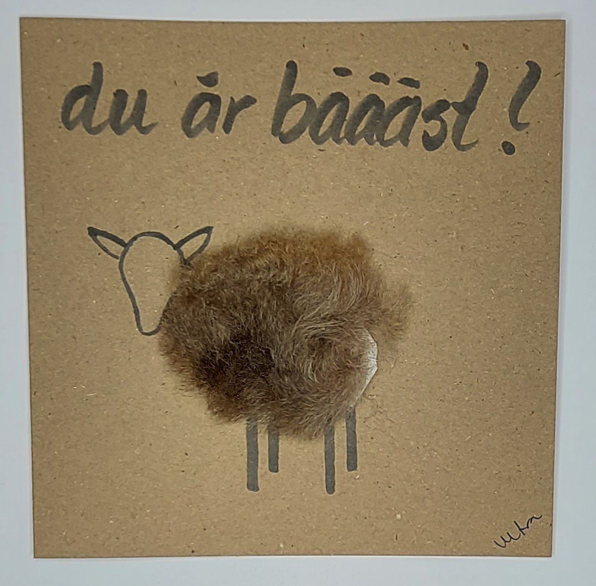 Kort med lamm - Du är bäääst!