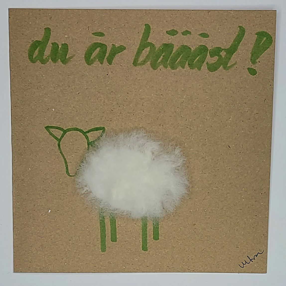 Kort med lamm - Du är bäääst!