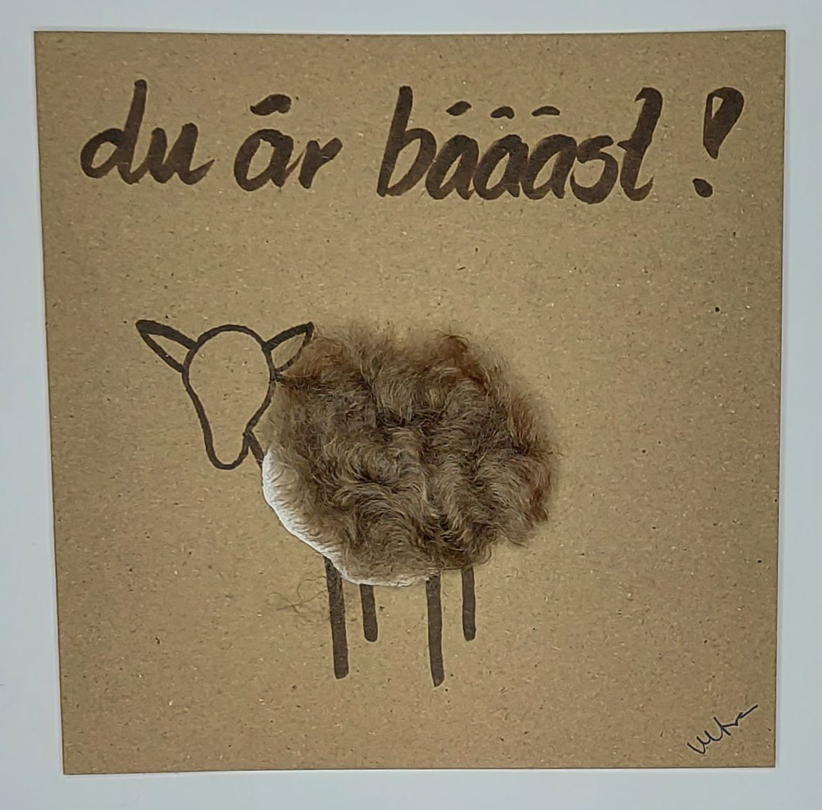 Kort med lamm - Du är bäääst!