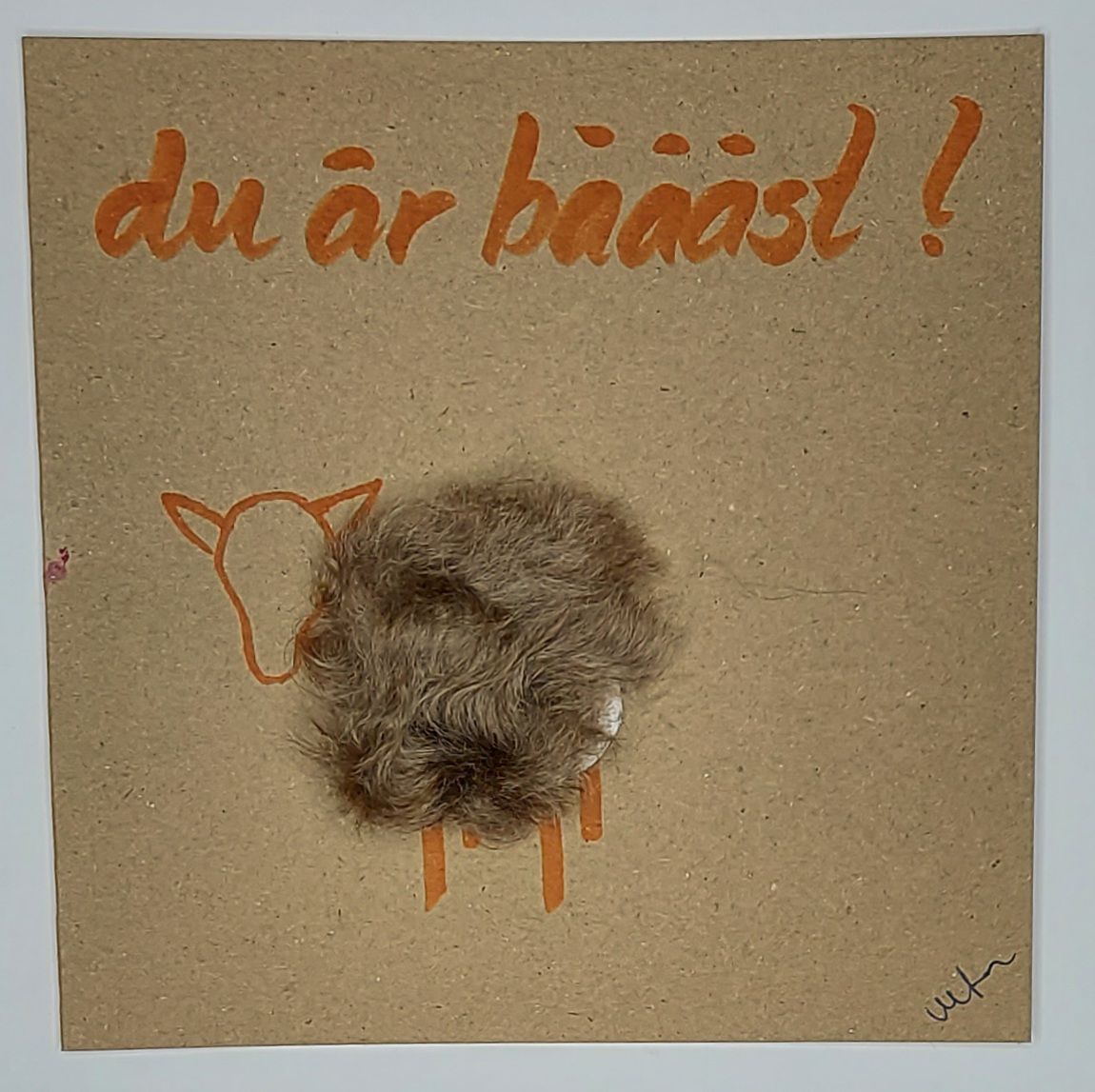 Kort med lamm - Du är bäääst!