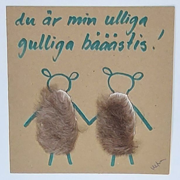 Kort med lamm - Du är min ulliga gulliga bääästis!