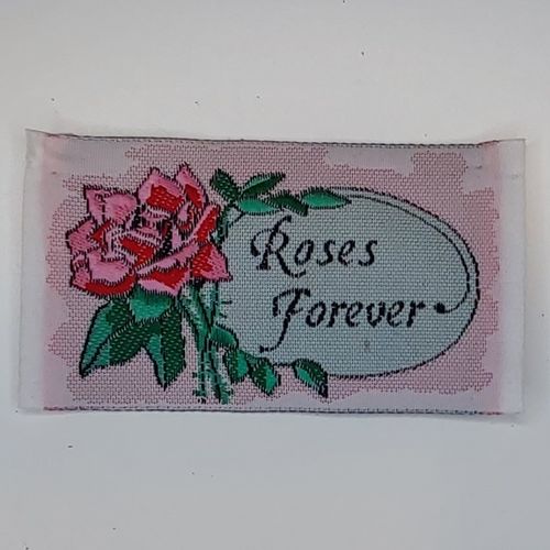 Tygmärke - Roses forever