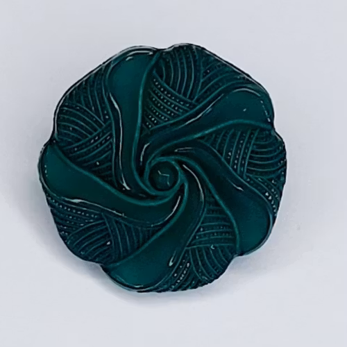 Grönblå knapp 18 mm