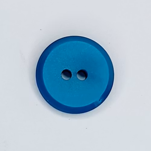 Azurblå knapp 14,5 mm