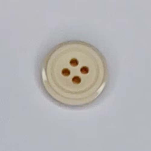 Gräddvit knapp 14 mm