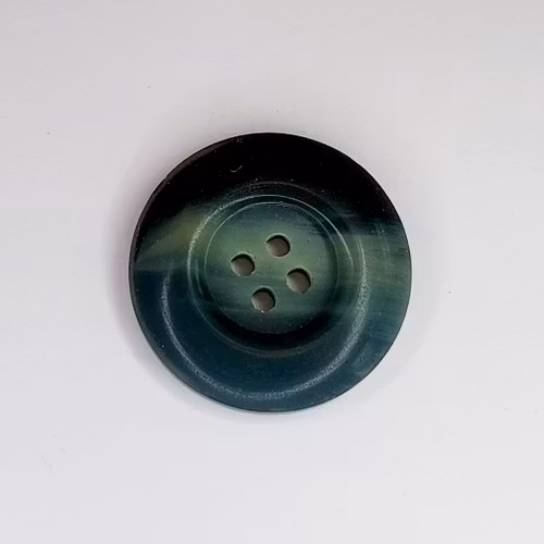 Blå/grå knapp 28 mm