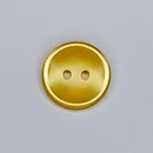 Skimrande ljus gul knapp 15 mm