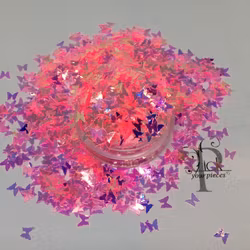 Butterflies Iridescent Barbie Pink