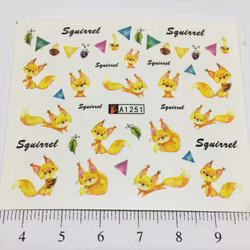 Waterstickers Djurmotiv