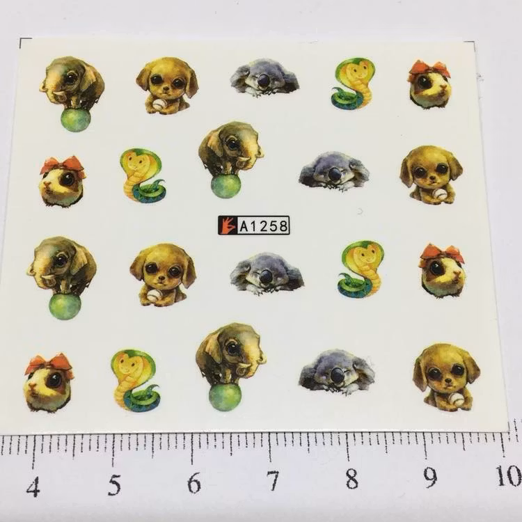 Waterstickers Djurmotiv