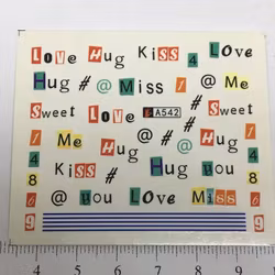 Waterstickers Kärlek