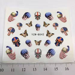 Waterstickers Döskalle