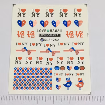 Waterstickers text