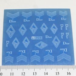 Waterstickers Dior