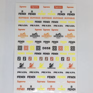 Stickers Logo Fendi Mix