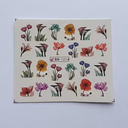 Waterstickers Blommor