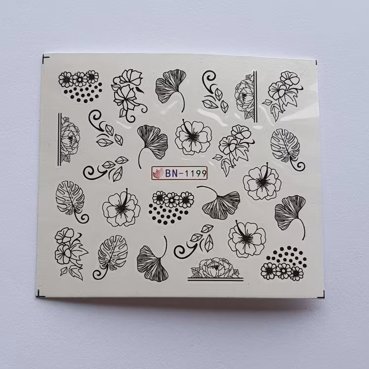 Waterstickers Blommor