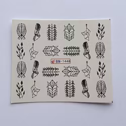 Waterestickers Blommor