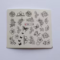 Waterstickers Blommor