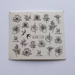 Waterstickers Blommor