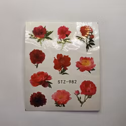 Waterstickers Blommor