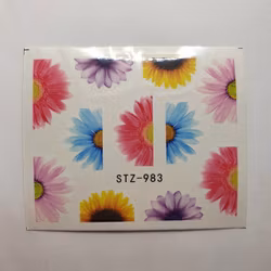 Waterstickers Blommor