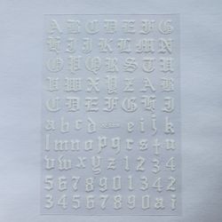 Stickers Victorian Letters/numbers