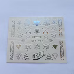 Waterstickers Hipster