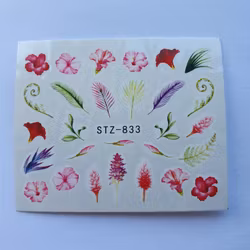 Waterstickers Blommor