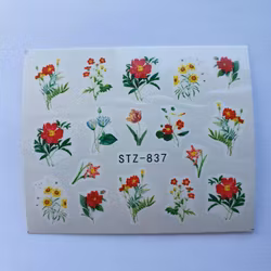 Waterstickers Blommor