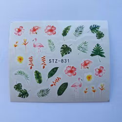 Waterstickers Blommor