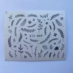 Waterstickers Blommor