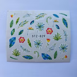 Waterstickers Blommor