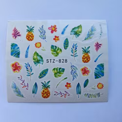 Waterstickers Blommor