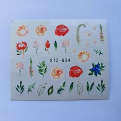 Waterstickers Blommor