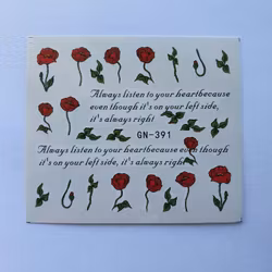 Waterstickers Blommor
