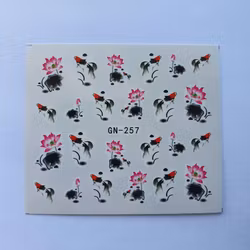 Waterstickers Blommor