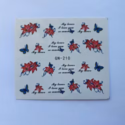 Waterstickers Blommor