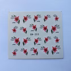 Waterstickers Blommor