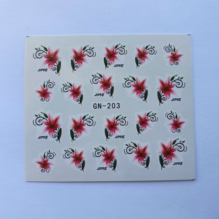Waterstickers Blommor