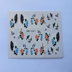 Waterstickers Blommor