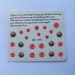 Waterstickers Blommor