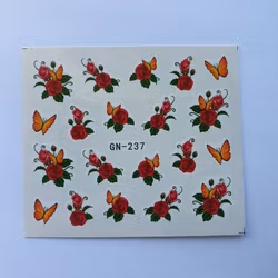 Waterstickers Blommor