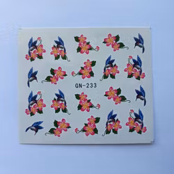 Waterstickers Blommor