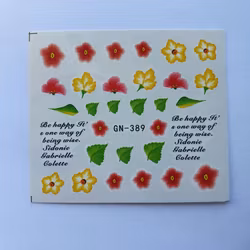 Waterstickers Blommor