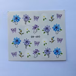 Waterstickers Blommor