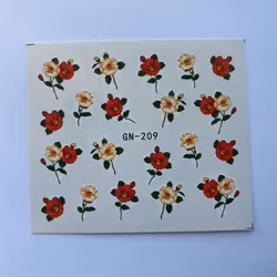 Waterstickers Blommor