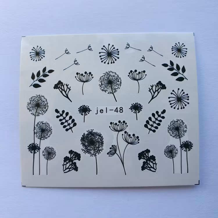 Waterstickers Blommor