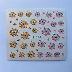Waterstickers Blommor